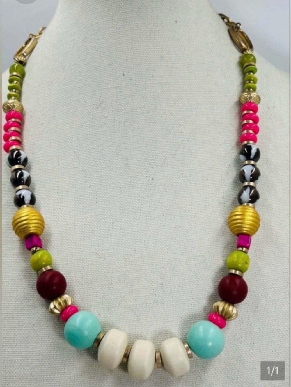 Plunder "Maggie" Colorful Beaded Women's Necklace